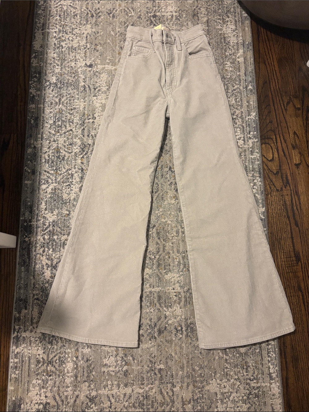 Levi's Chateau Gray Ribcage Bell Corduroy Women's Jeans 25x30